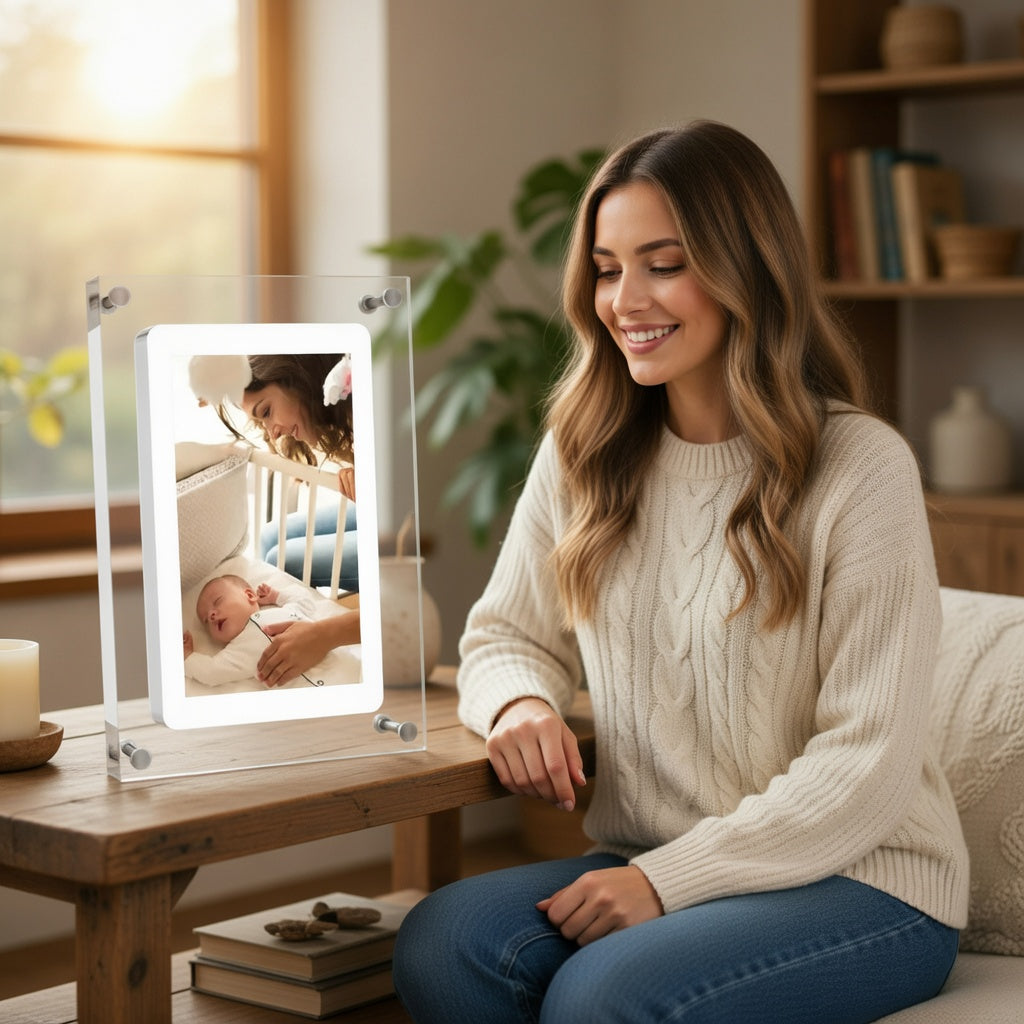 IPS LCD screen shows photos right